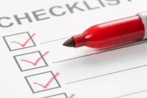 RV setup checklist