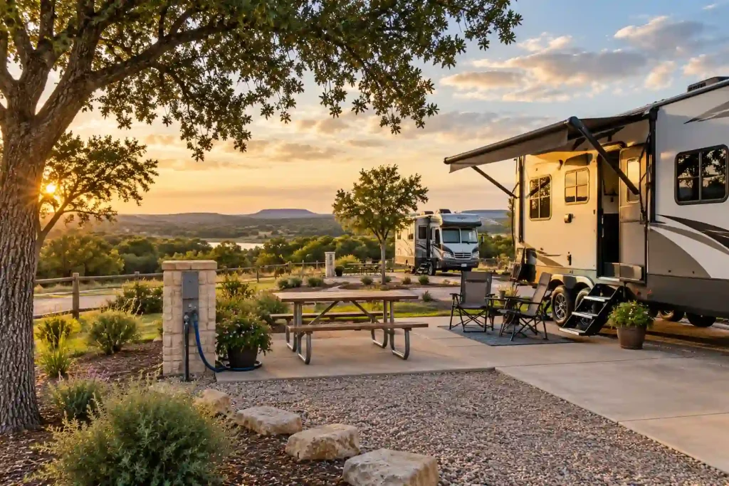 weekly RV stay in Central Texas